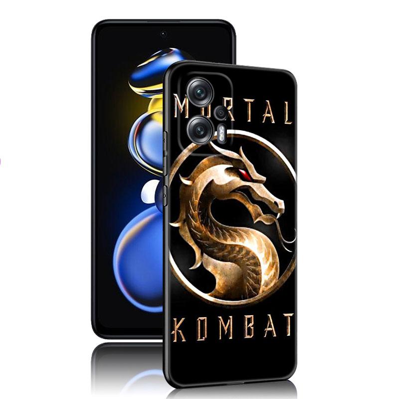 Mortal Kombat Spiel Schwarze Silikon Handyhülle Für Xiaomi POCO X3 X4 NFC F5 M3 M4 M6 X5 X6 Pro F3 F4 GT 5G C55 C65 M5