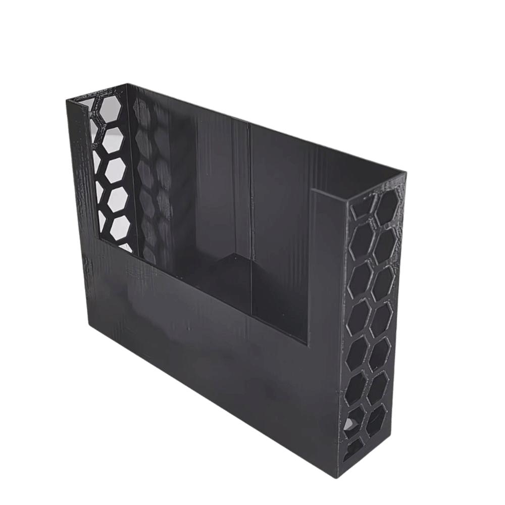 Black Color Remote Control Organizer Honeycomb Design Honeycomb Storage Box  Living Room