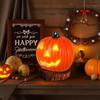 Halloween Pumpkin Lights Plastic Jack O Lantern Table Decor For Home Party Style A