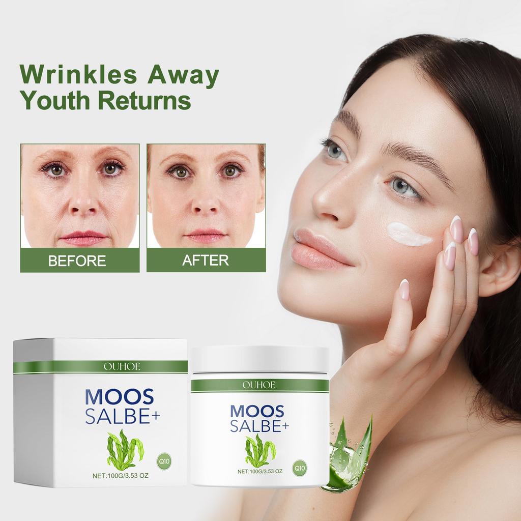Moss Ointment Plus, Moss Balm Against Wrinkles, Instant Effect Moss Ointment For Face And Against Wrinkles, Anti-Wrinkle Balm(100g)