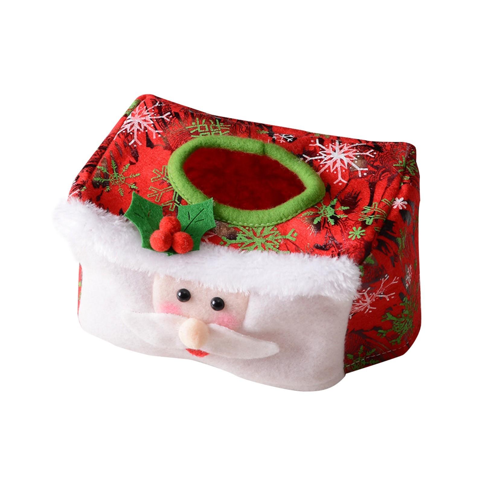 

Рождественские декоративные бумажные полотенца, домашние украшения для рабочего стола, товары для дома красный