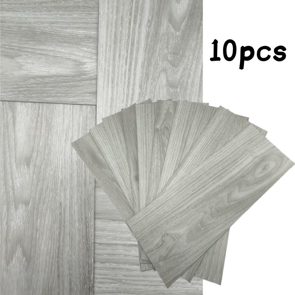 10pcs 15x40cm Peel and Stick Floor Tile, Pvc Plank Flooring Self-Adhesive, Luxury Wood-Look Planks for DIY Installation