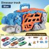 New Transport Dinosaur Truck Alloy Cars with Foldable Sliding Race Transforms into Standing T-rex Best DIY Birthday Gift Toy Kid