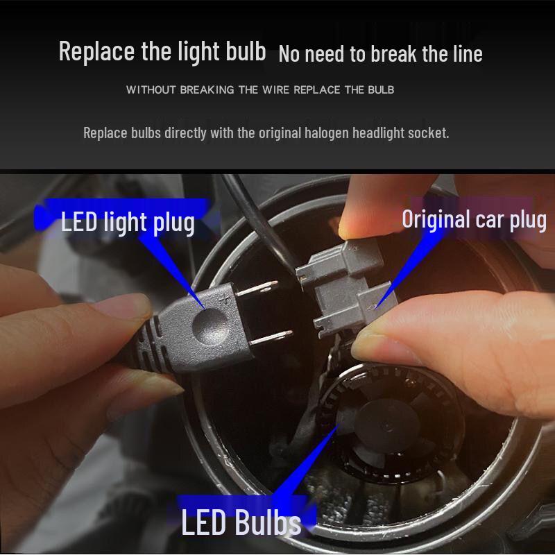 LED Headlight Mod Kit with Built-in Demon Eye Bulbs for 10th Gen Civic, XRV, Vezel, Accord, and Lingpai.