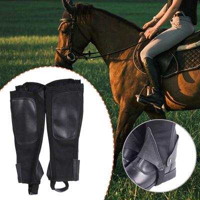 Riding Boot Cover Equestrian Half Chap Leg Protector Shoe with Side Zipper Breathable And for