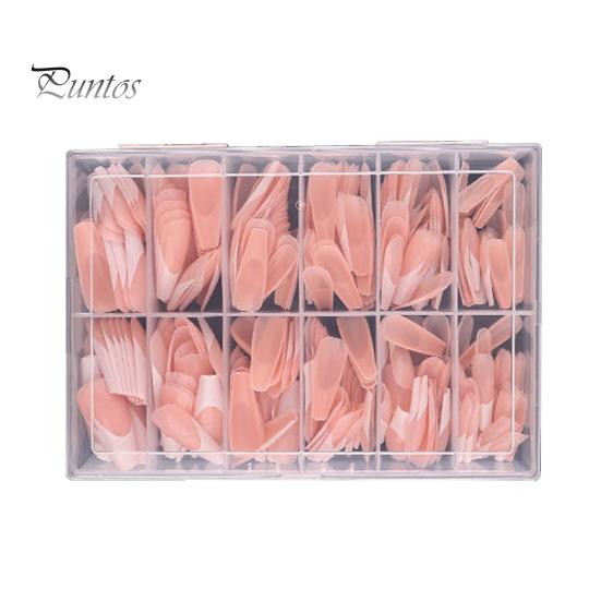 

1 коробка накладные ногти в классическом французском стиле контрастного цвета многоразовые DIY дизайн ногтей маникюр украшения глянцевый плоский край пресс на ногтях бежевый