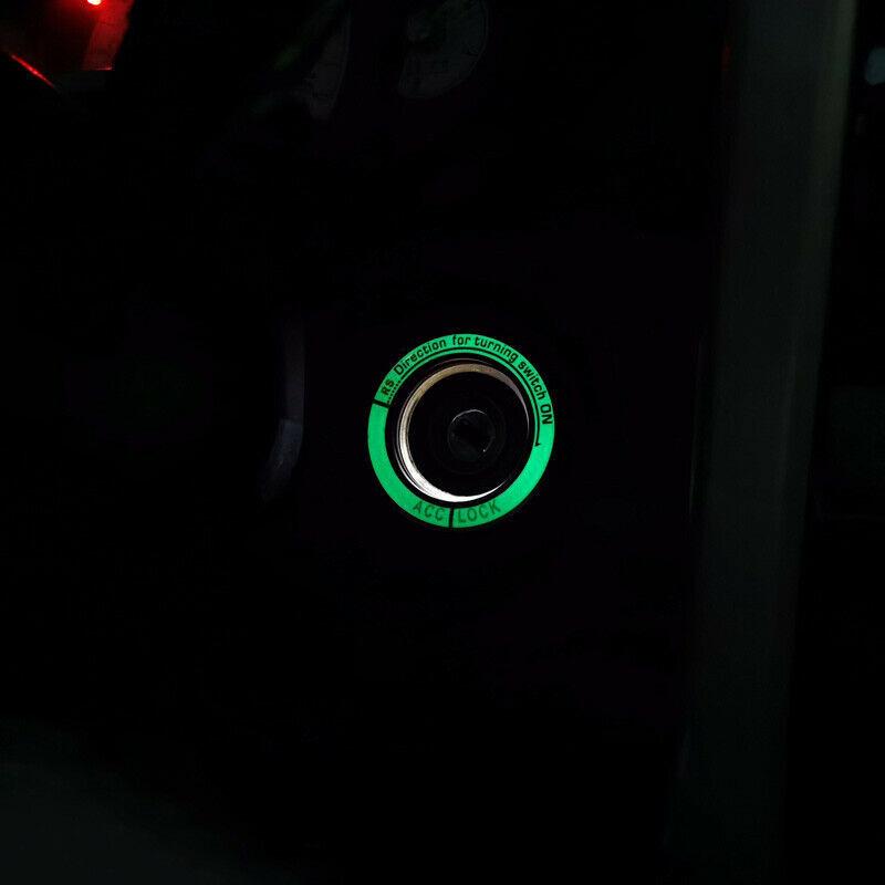 Premium Silber Aluminium Zündschalter Startknopf Rahmen für Toyota FJ Cruiser 072014 Langlebige Leistung