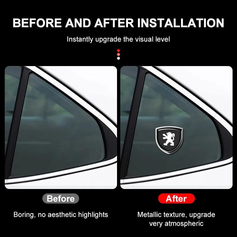 Pro Peugeot Kovová Samolepka na Auto Vlastní Štít Zadní Kufr Auta Štít Znak Odznak Samolepka Pro Peugeot 206 207 307 3008 2008 308 407