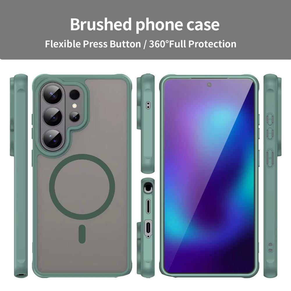 Matte Finish Magnetic Case For Samsung Galaxy S26 S25 Edge S24 Ultra Plus FE A16 A26 A36 A56 A35 A55 A07 A17 4G 5G TPU+PC Cover