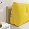 Back Cushion Light Yellow 160 x 24 x 50 cm Fabric