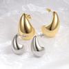 Elegant Gold Plated Waterdrop Earrings Minimalist Shiny Dangle Drop Earrings Versatile Fashion Jewelry For Women Daily Wear