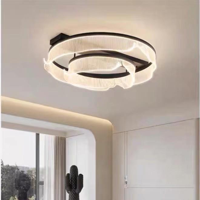 2025 Ultra-Minimalist Italian Ring Ceiling Light: Modern Full Spectrum for Living Room or Bedroom