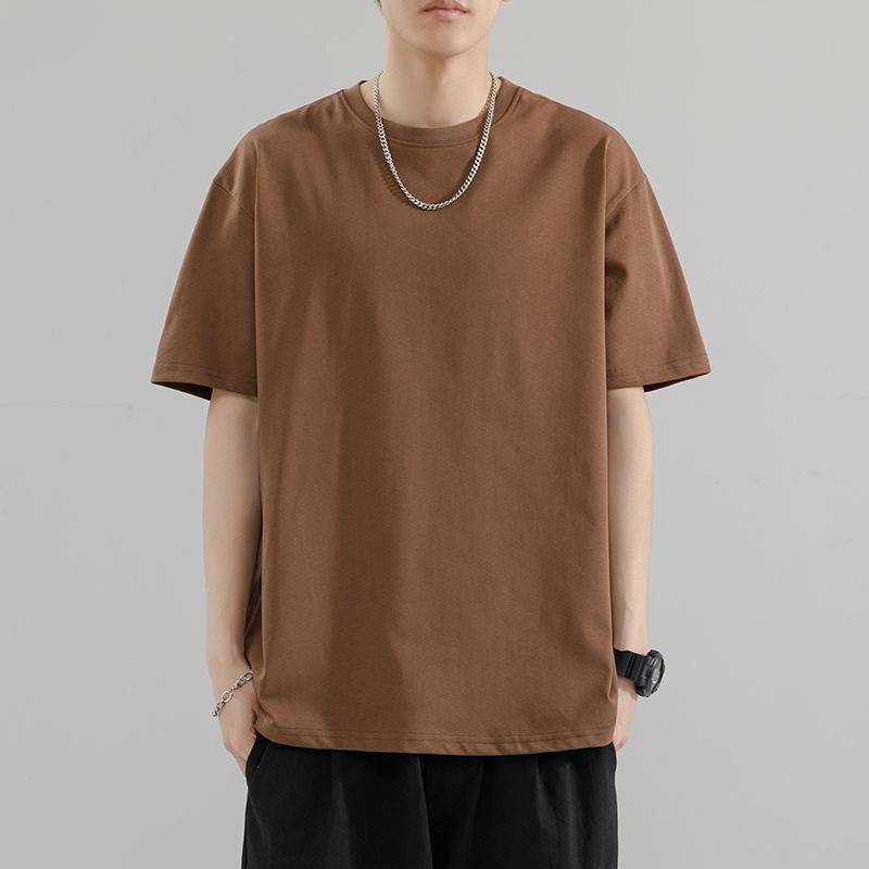 Men Oversized Short Sleeve T Shirt Casual Loose Fit Basic Summer Top