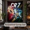 Personalized Wall Tapestry,Cristiano Ronaldo Custom Text, Soft Fabric Wall Art For Indoor Decoration