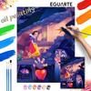 Digital Oil Painting Art Kit Snow White Evil Queen Apple Hand Filled Home Decor