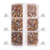 Ss4-Ss12 Boxed Nail Art, Flat Bottom Rhinestone Diy Nail Art Diamond Nail Decorative Accessories 1728 Pcs