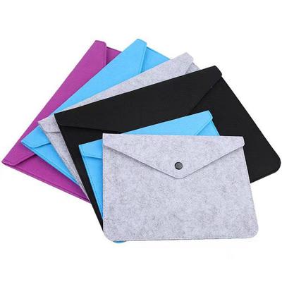 Tragbare staubdichte Filz-Aufbewahrungshandtasche mit Druckknopf für iPad und Akten