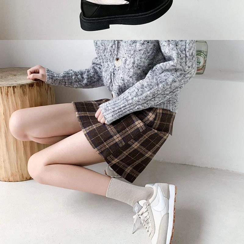 6 Pairs Autumn and Winter Pure Color Women Loose Socks Rib Cotton Fashion Basic Daily Classic Female Sock