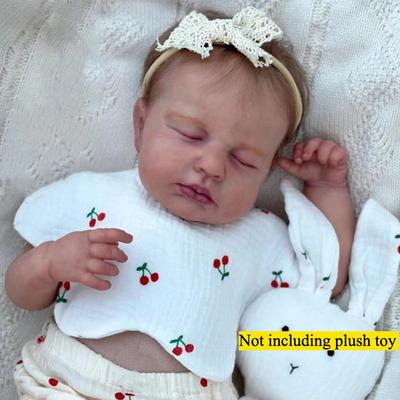 BZDOLL 3D-Paint With Visible Veins 48 CM Full Vinyl Body Asleep Girl Reborn Baby Doll Toy For Child Lifelike Play House Bathe Toy Collectable Dolls