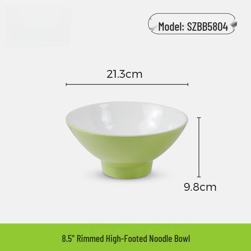 8.5-inch Two-Tone Melamine Noodle Bowl
