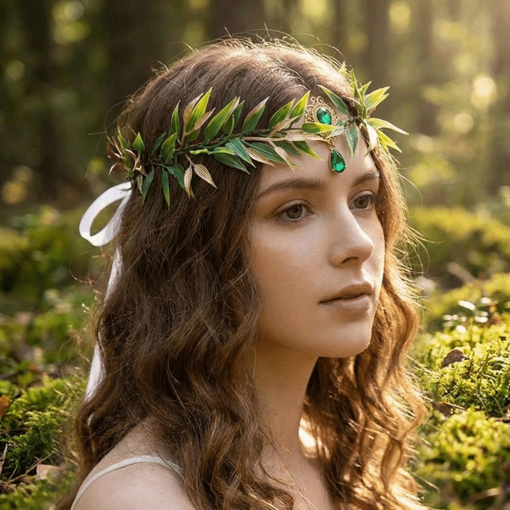 Vine Elven Crown Fantasy Fairy Headpiece Fairy Elf Tiara  Costume Accessories