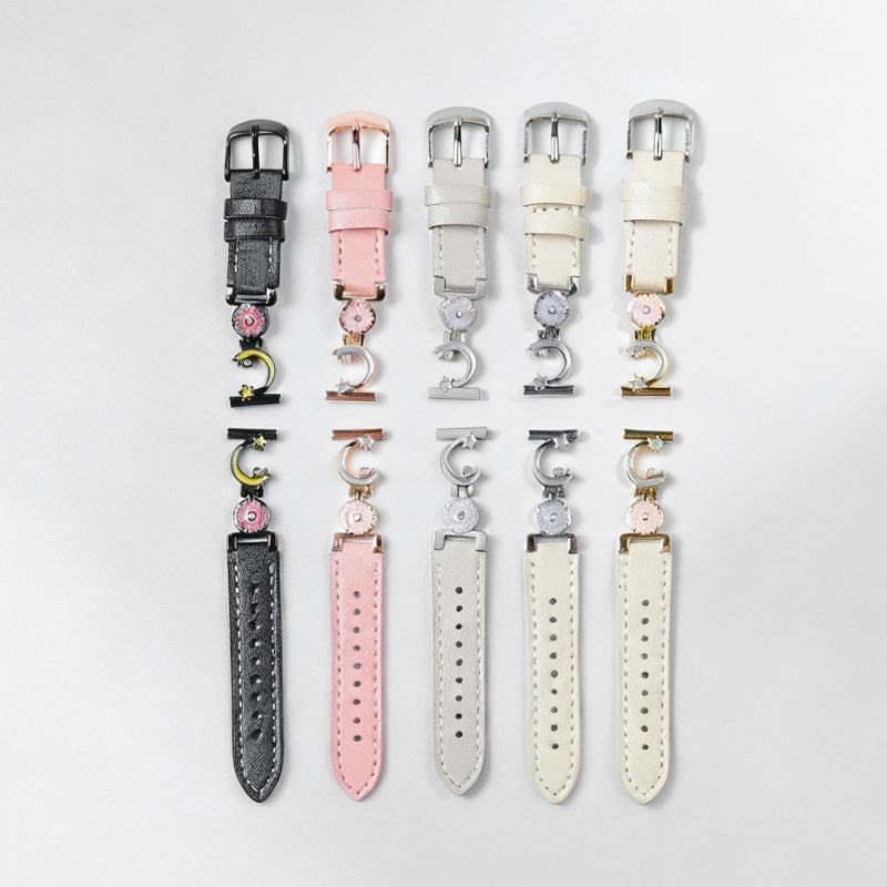 Premium Patchwork Leather Strap for Xiaomi Band 9 and Apple Watch Series 8/7/6 - Women's Edition