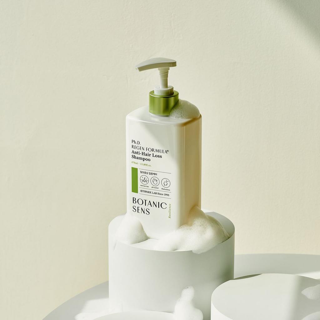 Functional vegan mildly acidic anti-hair loss shampoo for alleviating hair loss symptoms