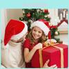 High Quality Plush Trim Christmas Hat Perfect For Holiday Parties And Festive Gatherings