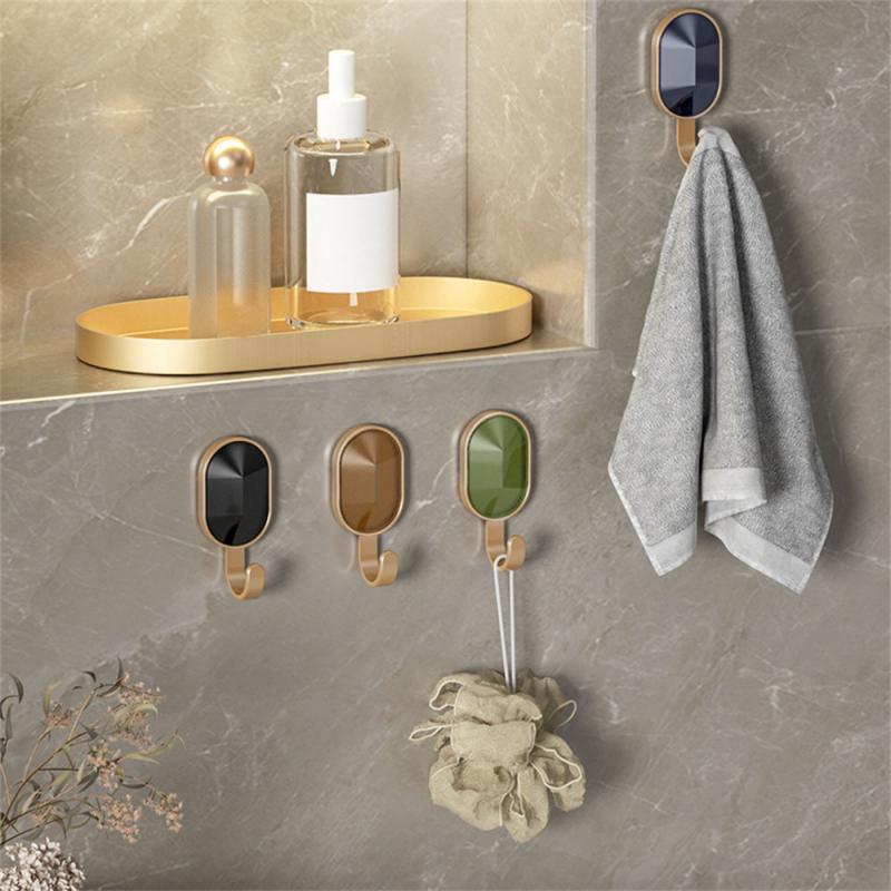 1/2/3 ks lehký luxusní háček, vodotěsný a odolný proti vlhkosti, bez děrování, ekologický materiál, bez stopy háčku na kabáty