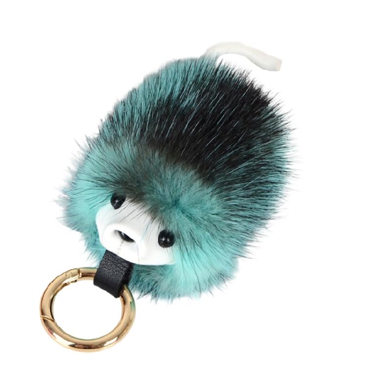 Elegant Animal Inspired Key Holder Lightweight Mink Hair Decors Hedgehog Car Decoration Charm For Everyday Use