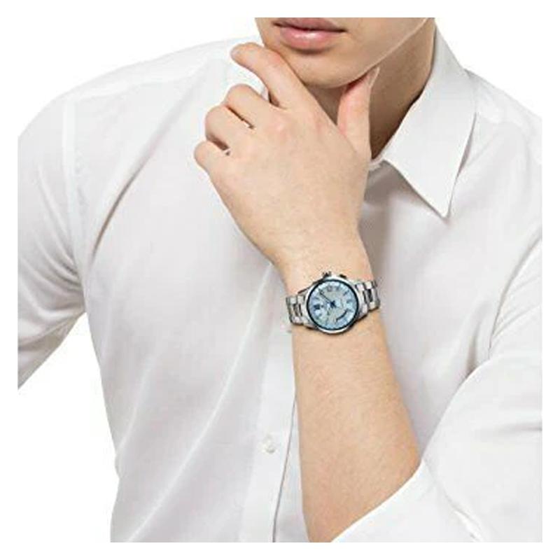 Casio OCEANUS series-disc three-hand business simple classic pointer date display solar quartz movement stainless steel titanium strap OCW-T150-2AJF