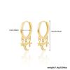 Sterling Silver Star, Moon & Cross Zircon Earrings – Trendy and Versatile