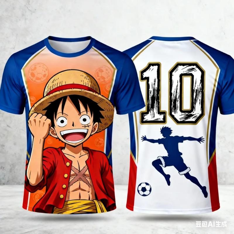 T-shirt 3D T-Shirt For Kids Sports Anime Tee Summer Outdoor Streetwear