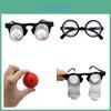 Halloween Harry Glasses Spring Glasses Prank Glasses Frame Round Glasses Clown Nose Set