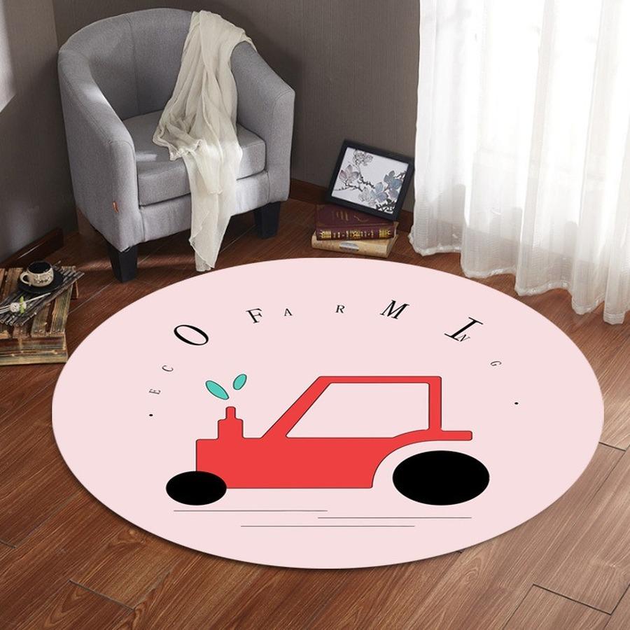 Children's rug living room bedroom rug round rug area rug living room tatami round rug kawaii rug