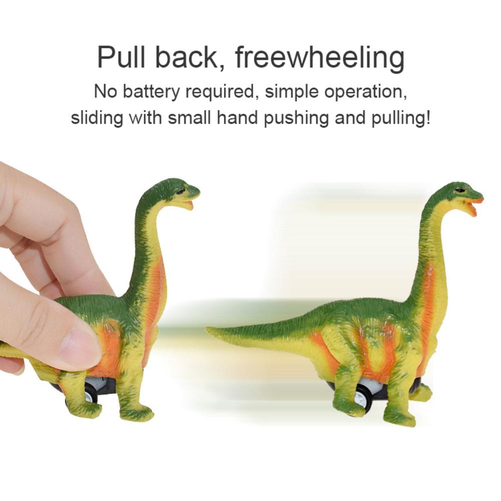Dinosaur Toy Pull Back Car Friction Car Child Model Tyrannosaurus Triceratops Toy