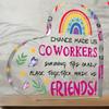 Thank-You Gift for Colleagues, A Heart-Shaped Acrylic Decorative Plaque Desktop Statue, Suitable for All Occasions, A Gift for Colleagues and Friends