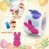 500 Labels/Roll Easter Theme Laser Stickers Colorful Reflective Gift Bag Envelope Seals