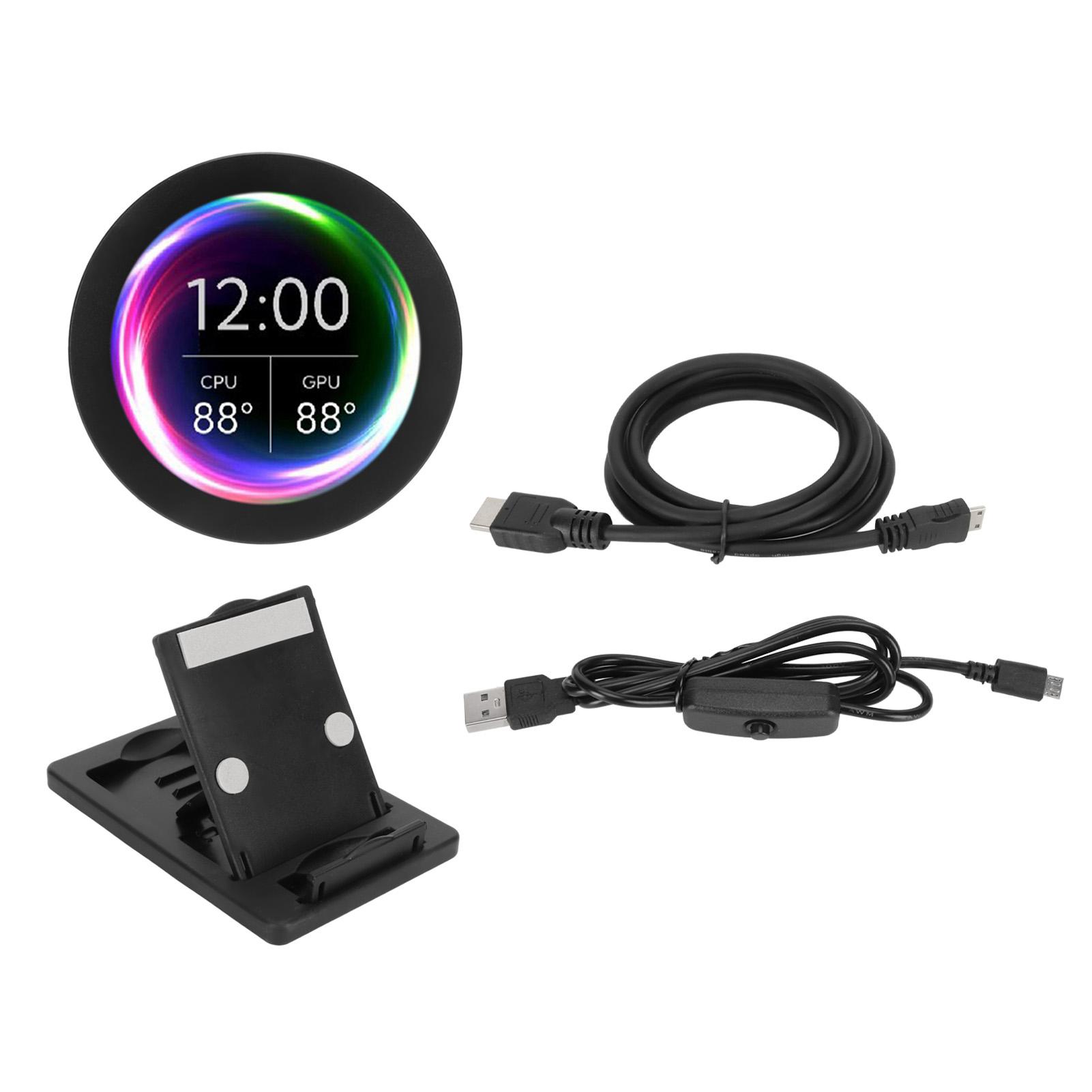 

2.8 Inch IPS Round LCD Display for AIDA6 480x480 CPU GPU RAM HDD Data Monitor PC Sub Display for