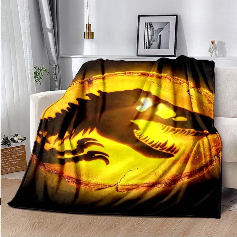 Jurassic Park 3D Printed Art Fleece Blanket for Beds Hiking Picnic Thick Quilt Fashionable Bedspread Fleece Throw Blanket
