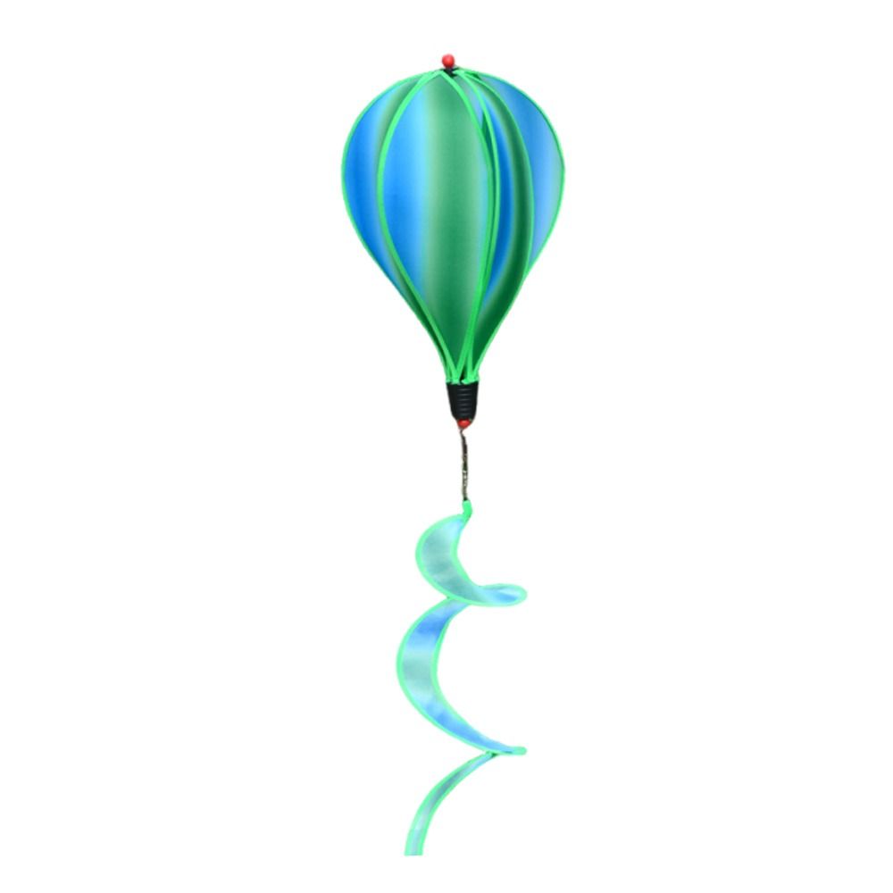 Giant Size Hot Air Balloon Rainbow Colors Plastic Material Wind Spinner Transparent Film Color-changing Film