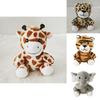 Children's Plush Toy With Cute Lion Tiger Giraffe Design Fast Shipping