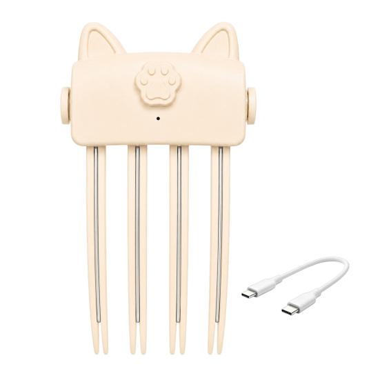 Grampo Aquecido para Raiz do Cabelo com Volume para Cabelos Finos e Lisos, Pente Elétrico Levantador com Temperatura Ajustável com 2 Configurações de Calor, Volumizador Fofo