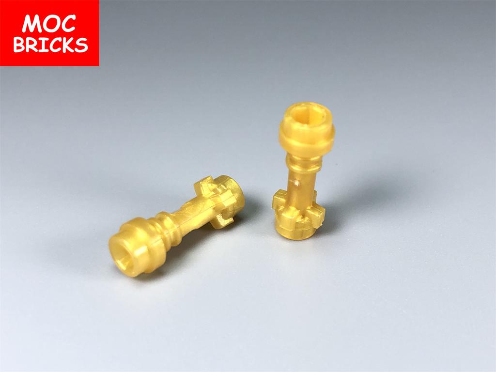 10pcs/lot MOC Bricks Lightsaber Hilt Straight handle Weapon fit with 64567 Figure Kids Building Blocks Toys