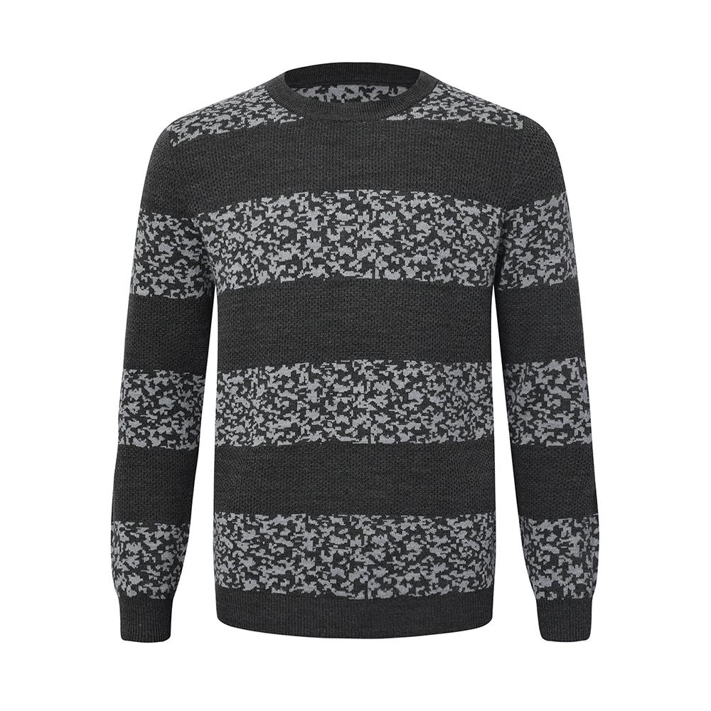 

Мужской свитер с круглым вырезом, легкие толстовки, вязаный пуловер для повседневной или нарядной одежды 4XL темно серый