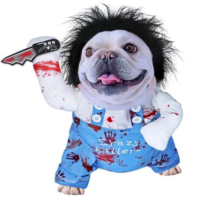 Halloween Deadly Dog Costume - Funny Pet Cosplay Outfit,Christmas Party Dress Up,for Small To Large Dogs