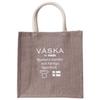 VBSKB by Moz Veska Moz Tote Bag, Medium, Fits B4 Documents, Nordic, Swedish, Elk Design, Women's, Jute, VSJJ-02B, Gray