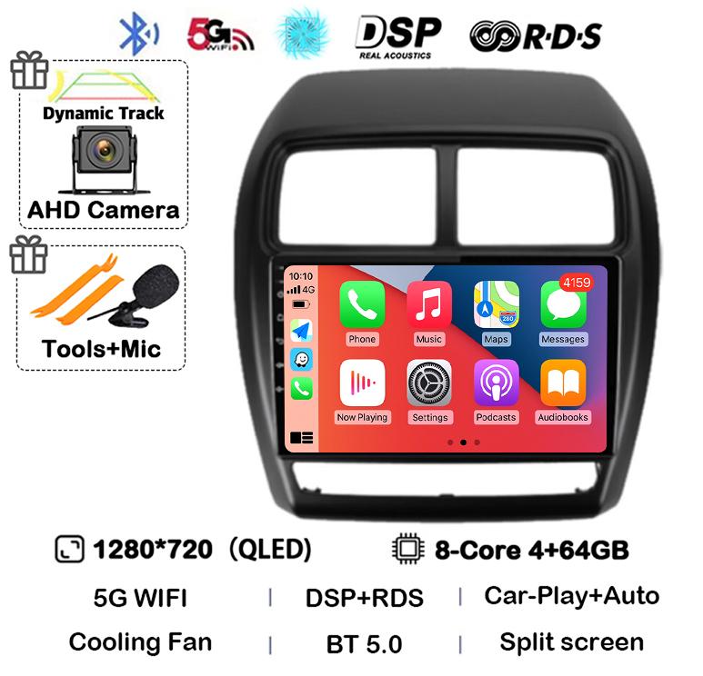 Android 14 Carplay Auto For Mitsubishi ASX 1 2016 2017 2018 2019 2020 2021 2022 Car Radio Multimedia Video Player DSP GPS Stereo