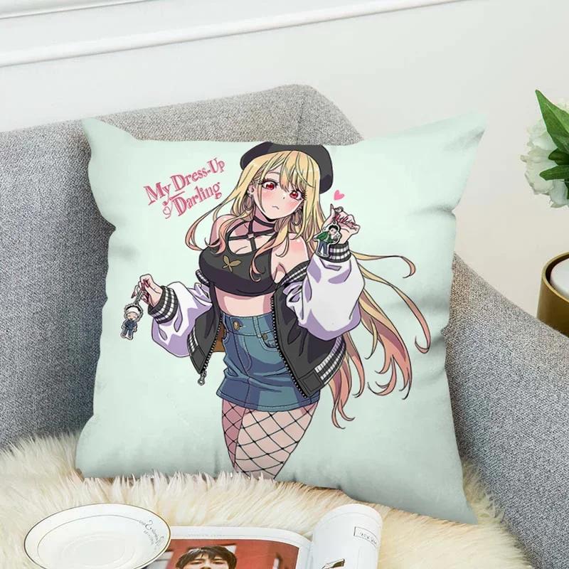 Pillowcases 40*40 Decor Marin Kitagawa Pillow Cases Decorative Cushion Covers for Pillows Pillowcase 45*45 Room Cushions Cover