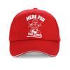 Funny Here For The Beer Print Baseball Cap Cartoon Creativity Beer Men Women Caps Adjustable Outdoor Sports Hat